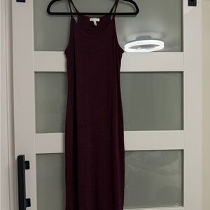Leith Deep Burgundy Midi Dress